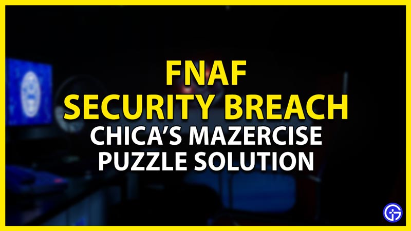 how to solve mazercise puzzle in five nights at freddy's security breach