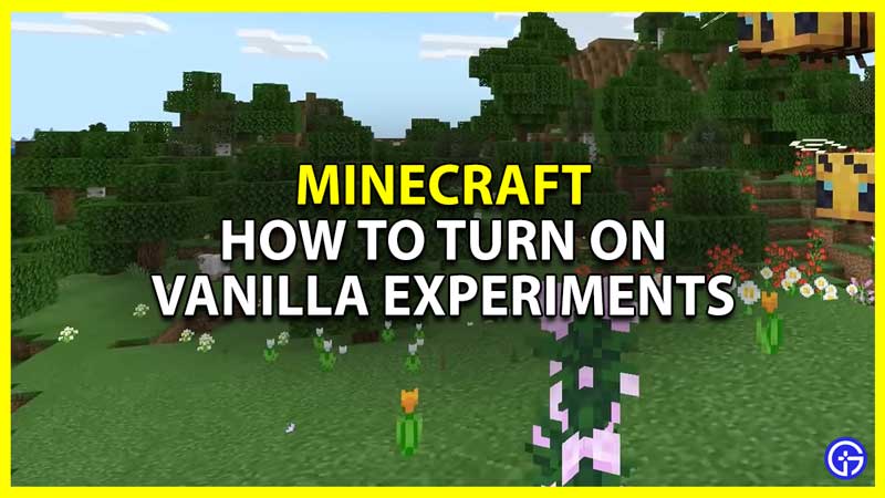 how to turn on vanilla experiments minecraft bedrock edition