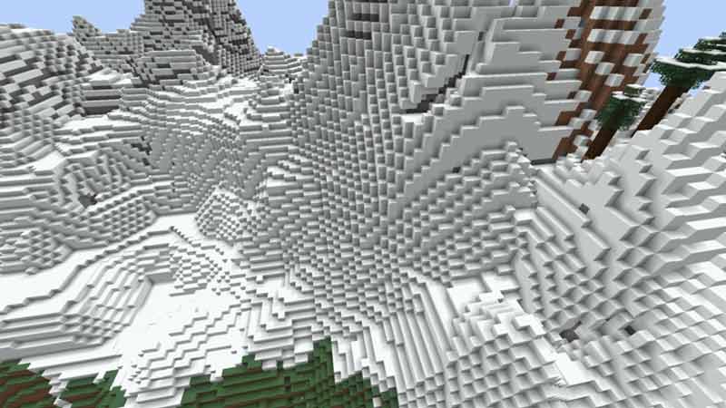 snowy slopes biome in minecraft 1.18