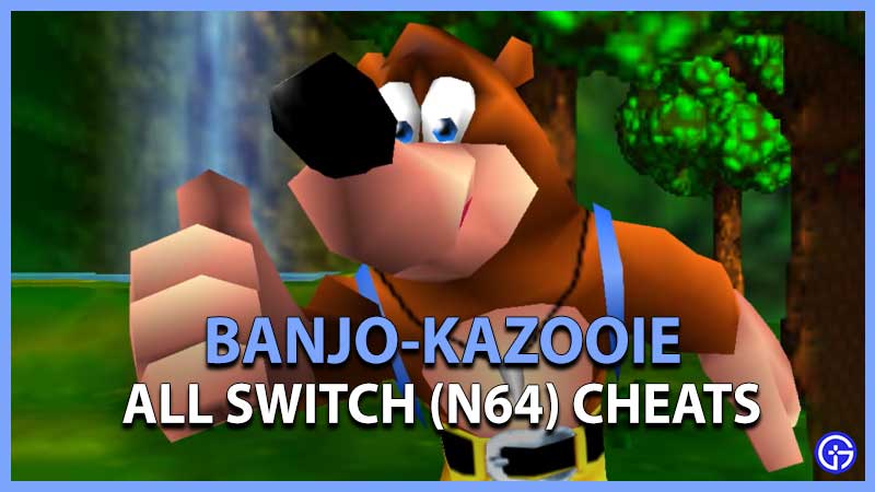 Banjo Kazooie Switch N64 Cheats Codes