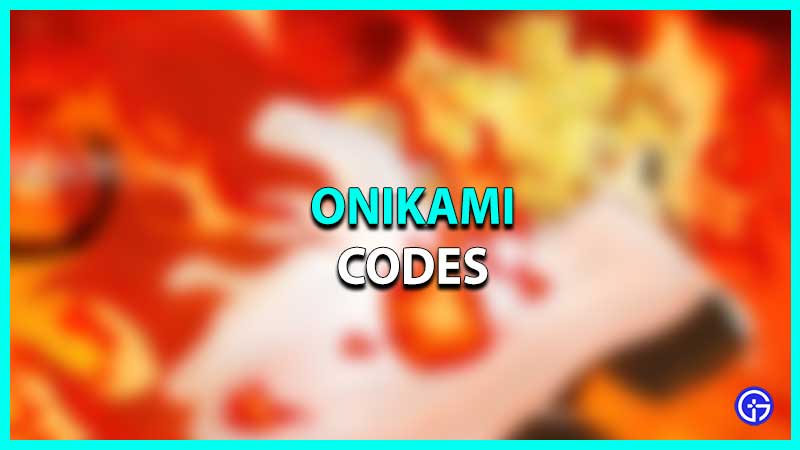Onikami Codes Roblox