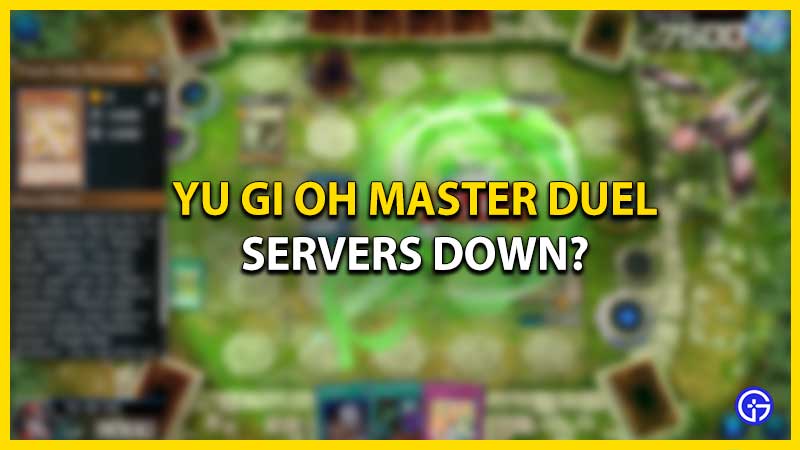 yugioh master duel servers down
