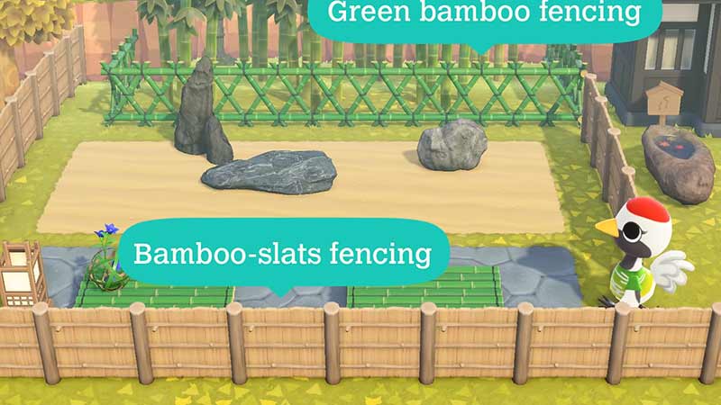 acnh bamboo fencing