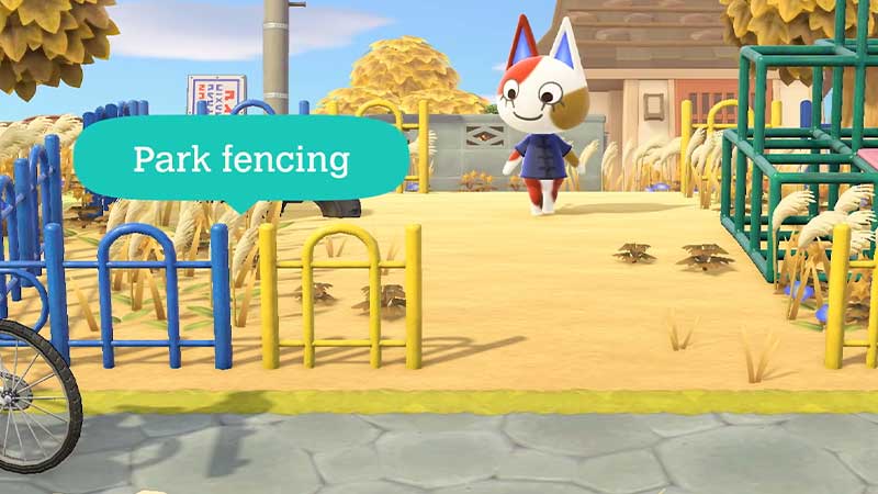 animal crossing new horizons park fencing