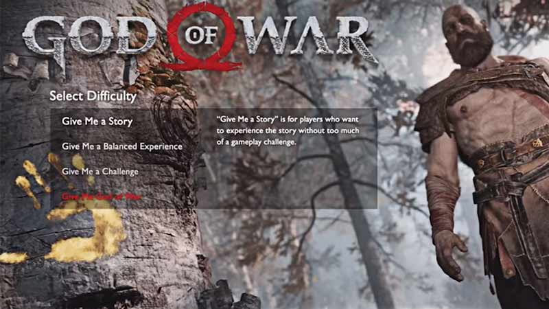 difficulty levels in god of war