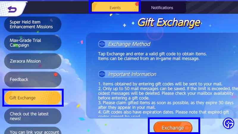 gift exchange pokemon