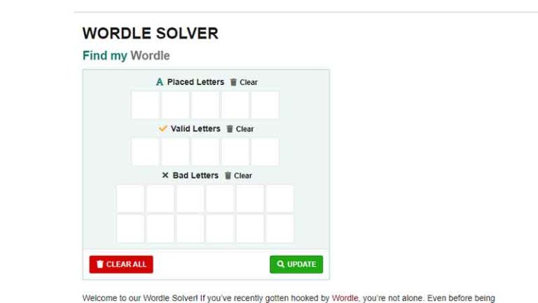 Wordle Helper & Solver Tool - Letter & Word Finders