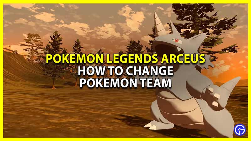pokemon legends arceus swap pokemon and switch party members