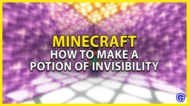 how to make a potion of invisibility in minecraft