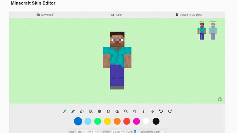 minecraft skin editor creator