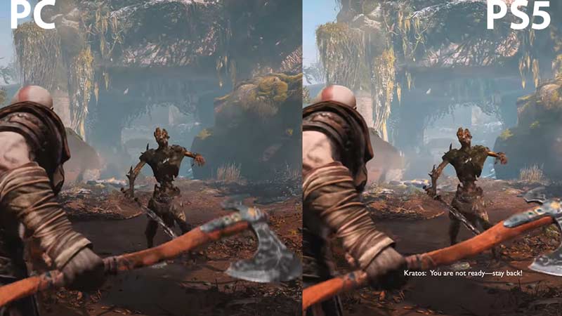 God of War PC vs PS5 & PS4 Comparison Highlights PC Improvements