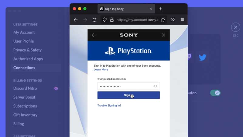 how to link discord with playstation network psn account