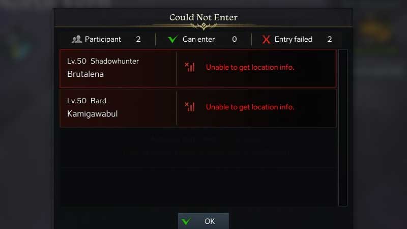 Lost Ark Unable To Get Location Info Fix
