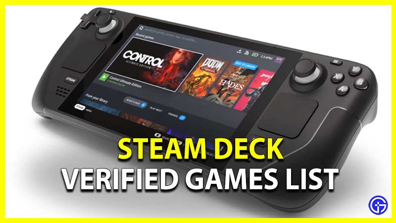Steam Deck Verified Games List