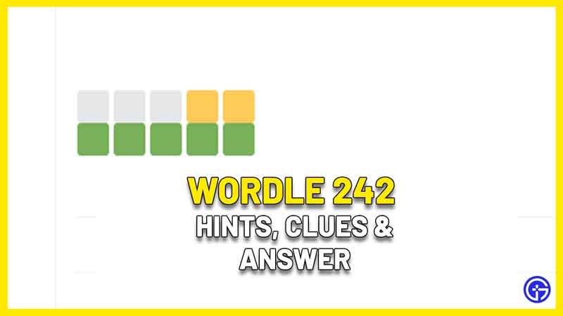 Wordle 242 Answer Feb 16 2022 – Five Letter Word Clues & Hints