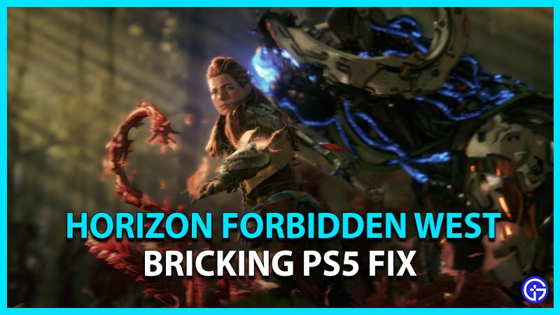 how to fix horizon forbidden west bricking ps5