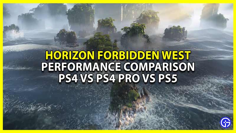 horizon forbidden west ps4 vs ps4 pro vs ps5