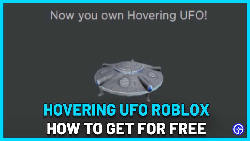 how to get hovering ufo roblox avatar hat accessory