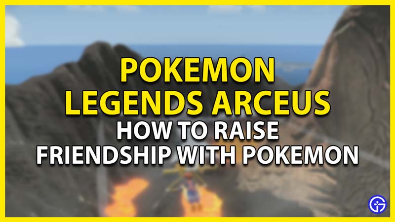 how to raise the friendship with your pokemon in pokemon legends arceus