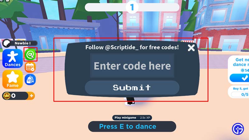 how to redeem dancing simulator codes