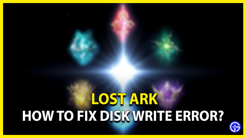 lost ark disk write error fix