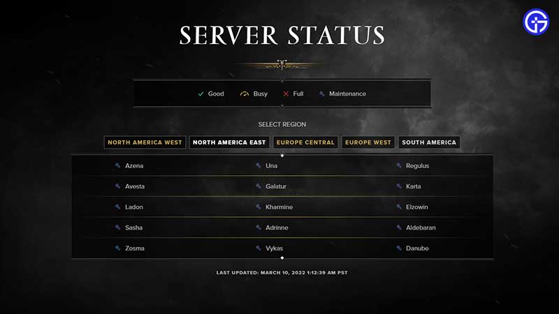 how to check lost ark maintenance period server downtime