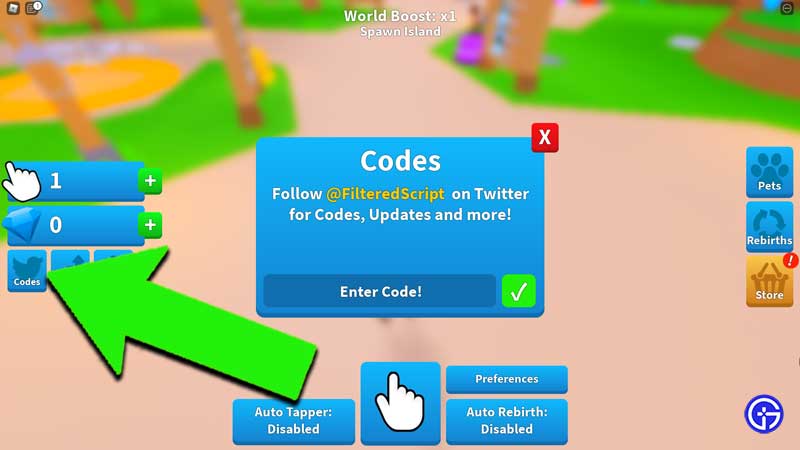 Roblox Tapping Frenzy Codes