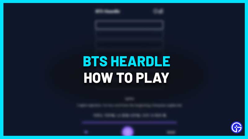 How to Play BTS Heardle