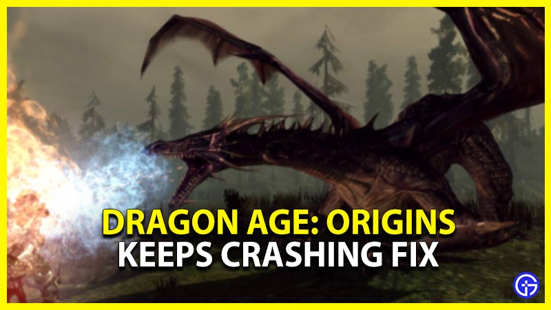 dragon age origins keeps crashing fix