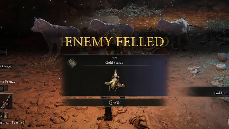 How To Get The Golden Scarab In Elden Ring From Abandoned Cave