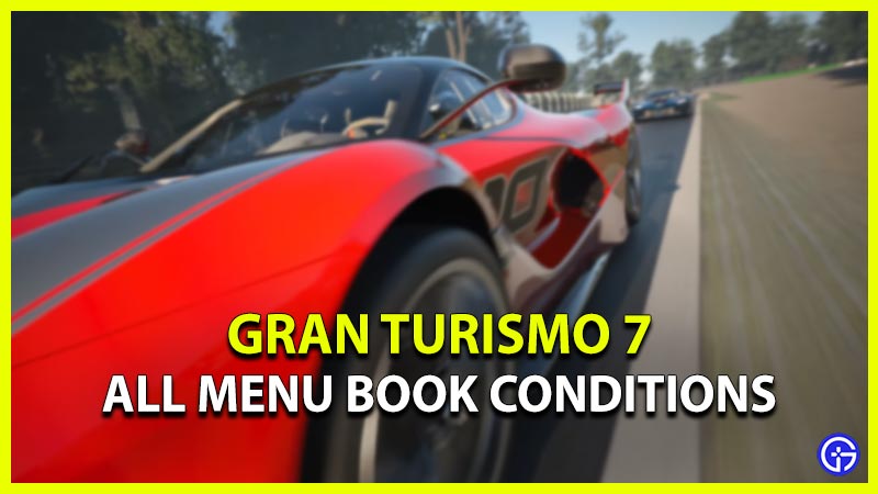 Gran Turismo 7 walkthrough of all Menu Book car unlocks