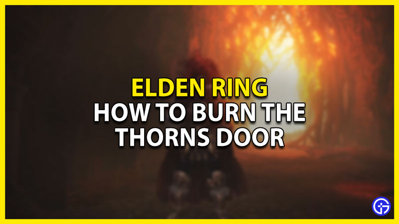 how to burn thorns door in elden ring