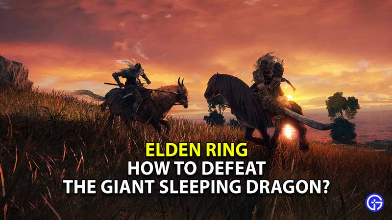 How To Fight & Defeat The Giant Sleeping Dragon In Elden Ring?