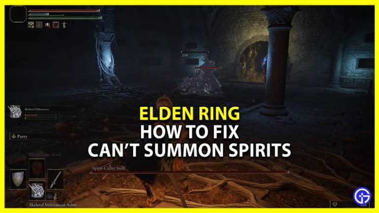 How To Fix Can't Summon Spirits In Elden Ring - Gamer Tweak