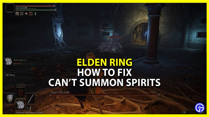 How To Fix Can't Summon Spirits In Elden Ring Gamer Tweak