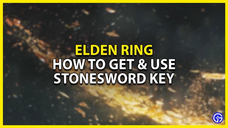 how to get and use stonesword key in elden ring