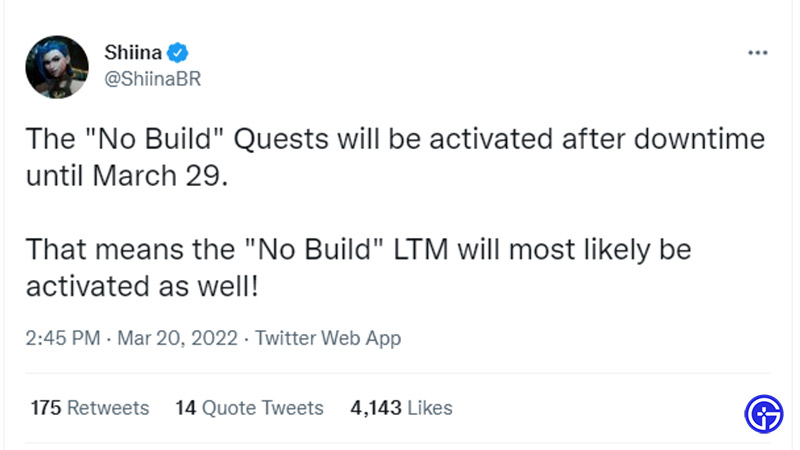 fortnite is building coming back