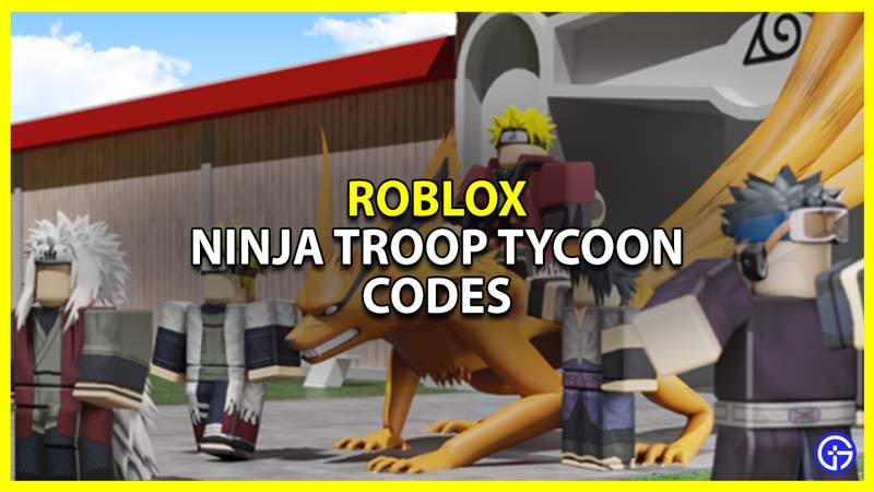 roblox ninja troop tycoon codes