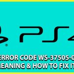ps4 ws-3505-0 error meaning and how to fix it