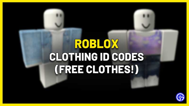 roblox clothing id codes clothes