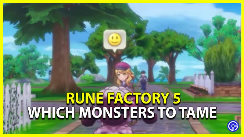 rune factory 5 best monsters tame