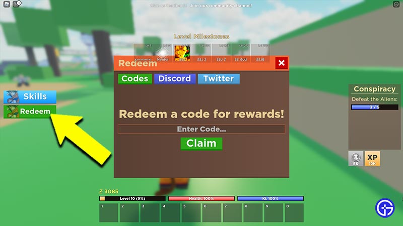 Codes for DBZ Demo Roblox