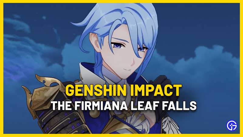 The Firmiana Leaf Falls Genshin Impact