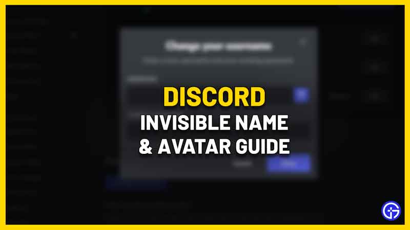 discord invisible name avatar