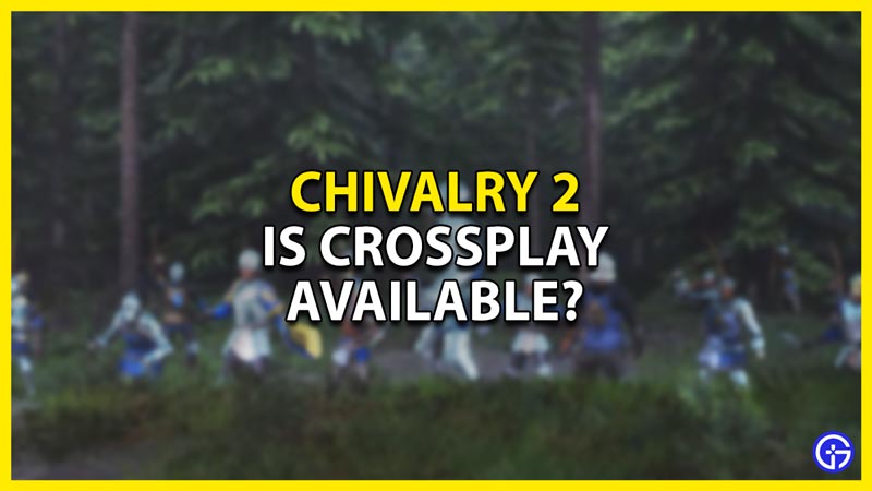 does chivalry 2 support crossplay