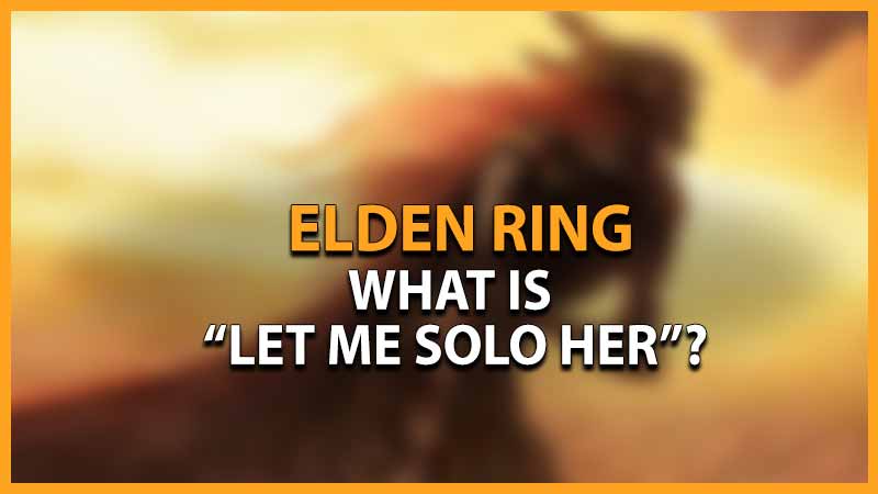 elden ring let me solo her