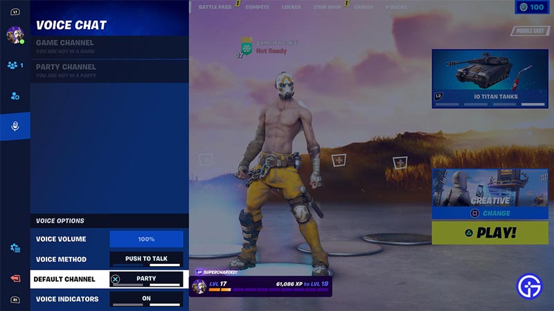 how to voice chat in fortnite ps4 2023