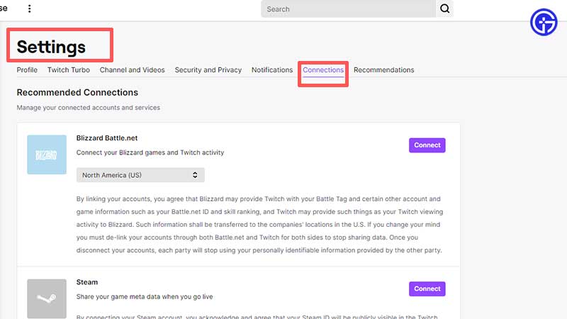 how to link twitch profile mlb