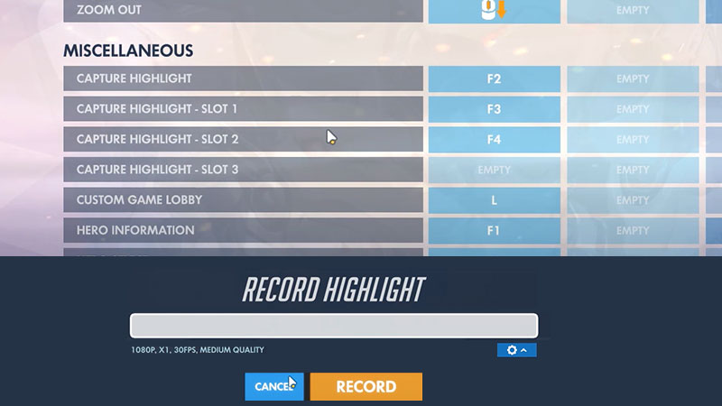 how to save record highlight overwatch pc