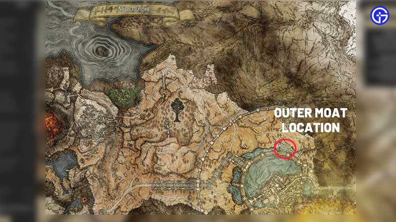Outer Moat Location In Elden Ring On Map Gamer Tweak